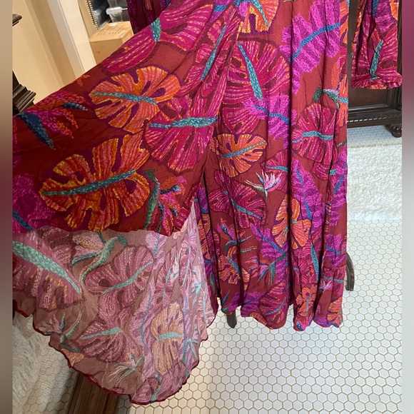 Farm Rio Delicate Leaves Maxi dress NWT - Picture 8 of 10